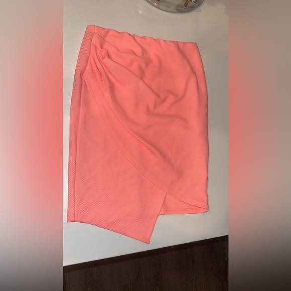 Windsor Asymmetrical Coral Skirt - Picture 1 of 4